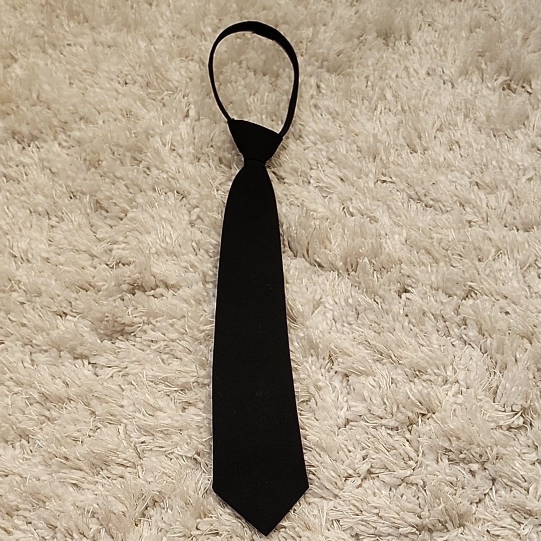 Classic Kids Black Pre Tie Necktie